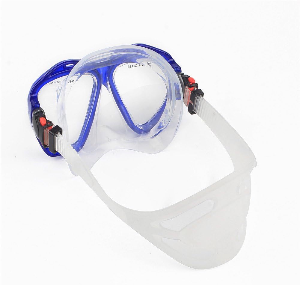 Taucherbrille für Erwachsene mit Anti-Nebel Schnorchelmaske, Schwimmmaske gehärtetem Glas und Nasena