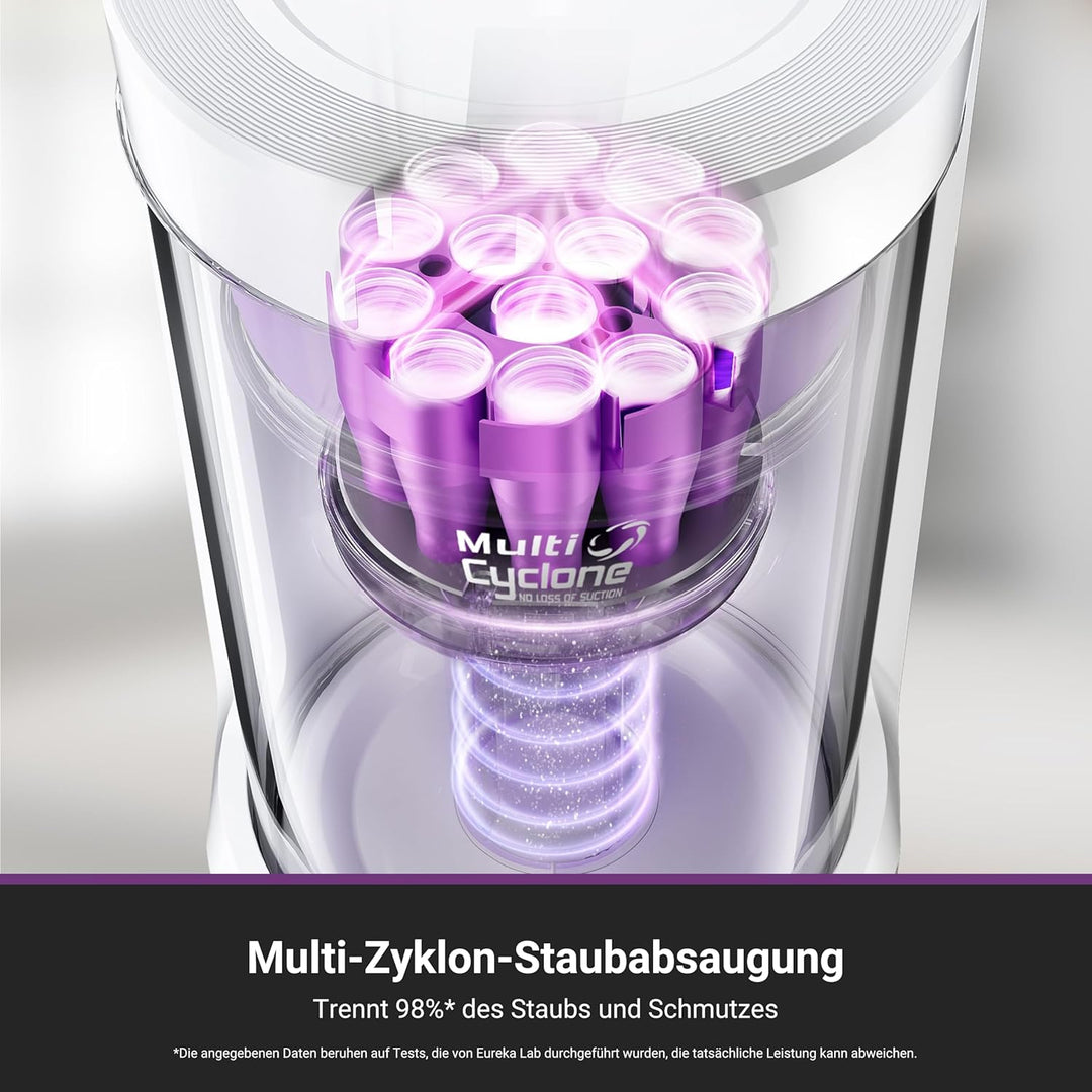 Eureka E20 Plus Saugroboter mit Absaugstation ohne Beutel, Staubsaugroboter 8000 Pa, Anti-Wickel, 18