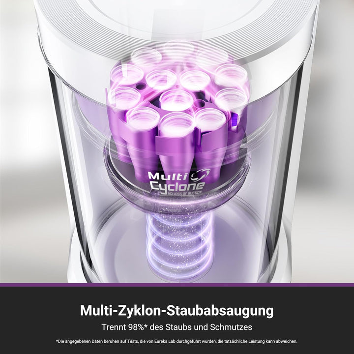 Eureka E20 Plus Saugroboter mit Absaugstation ohne Beutel, Staubsaugroboter 8000 Pa, Anti-Wickel, 18