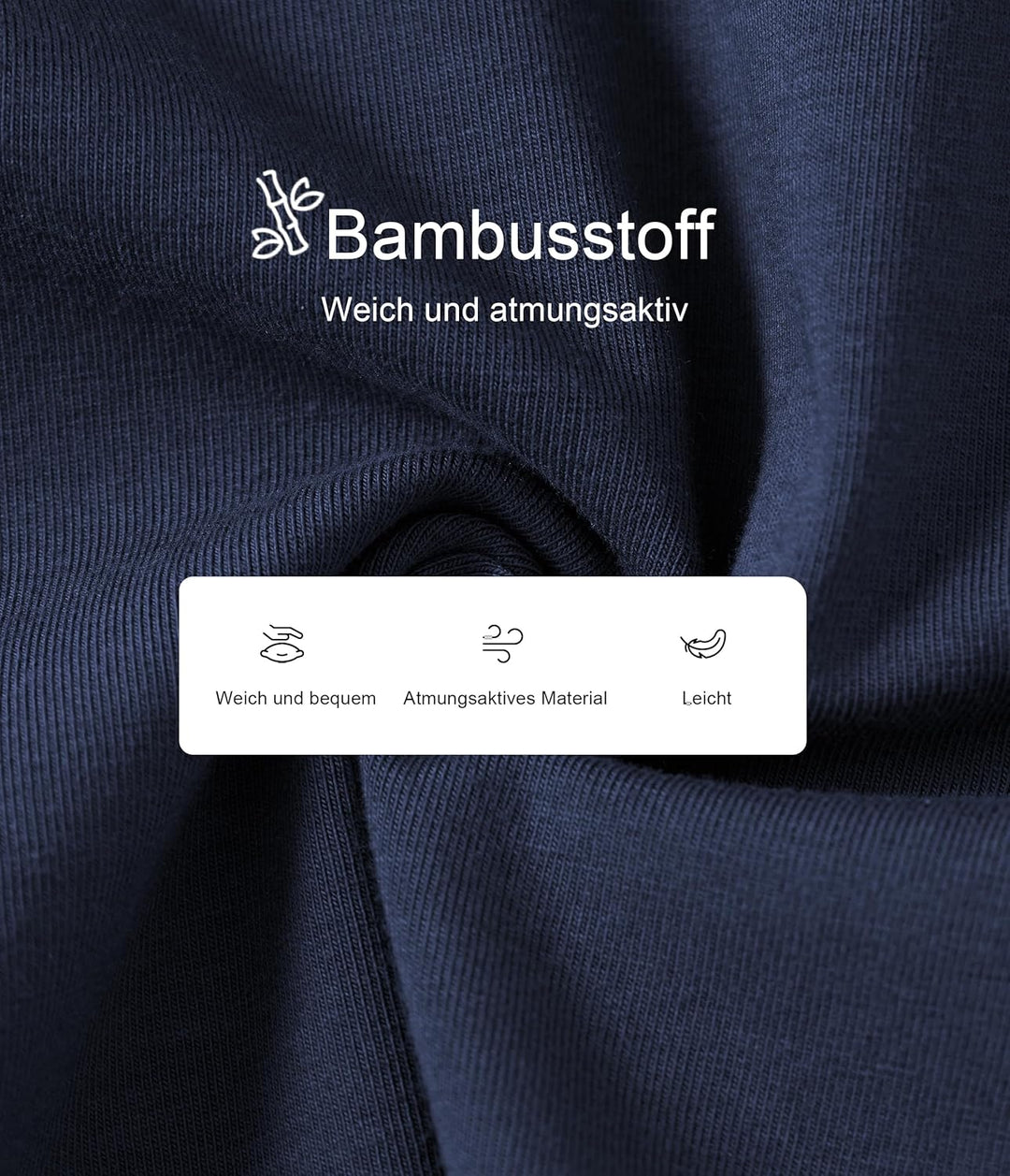 COLORFULLEAF 2er/3er Pack Schlafanzughose Herren Kurz Bambus Pyjamahose Schlafhose Weich Sommer Frei