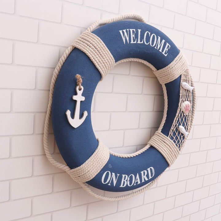 Holibanna Rettungsring zur Wanddekoration, Rettungsring, Schaumstoff, Handwerk, mediterraner Stil Bl