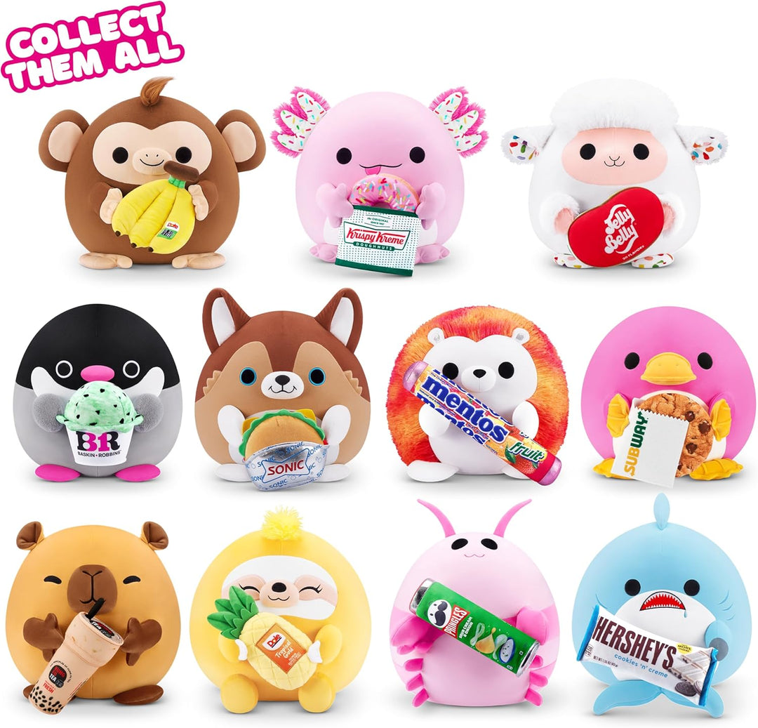 Snackles 77605K, Sloth (Dole, Pineapple), Series 2, grosses Plüschspielzeug, Small (20 cm) Small (20