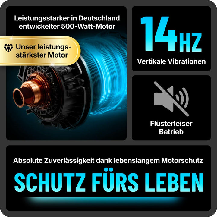 Bluefin Fitness Vibrationsplatte Pro Modell | Verbessertes Design mit Leisen Motoren und Eingebauten