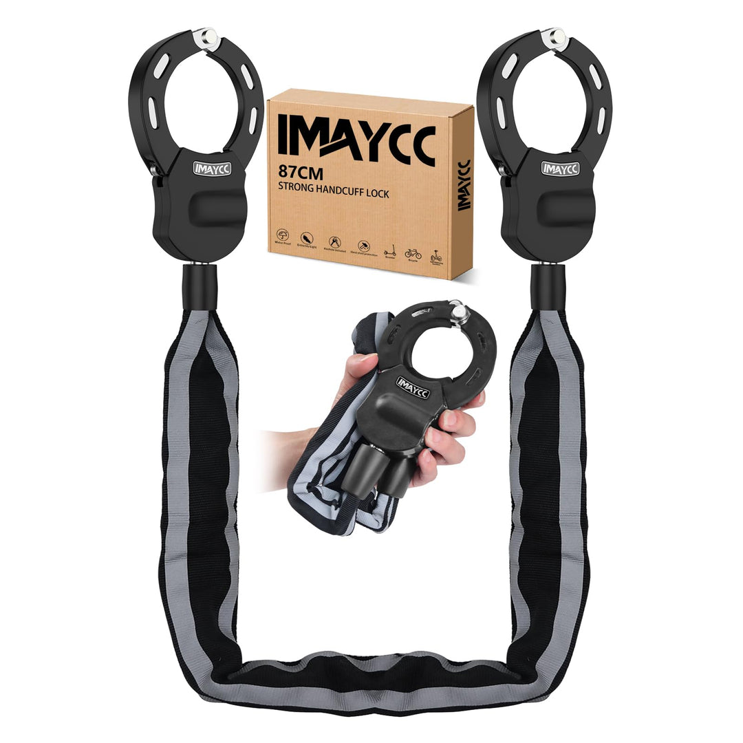 IMAYCC Mini E Scooter Schloss, Tragbarkeit Schloss für E Scooter, Diebstahlschutz Handschellenschlos