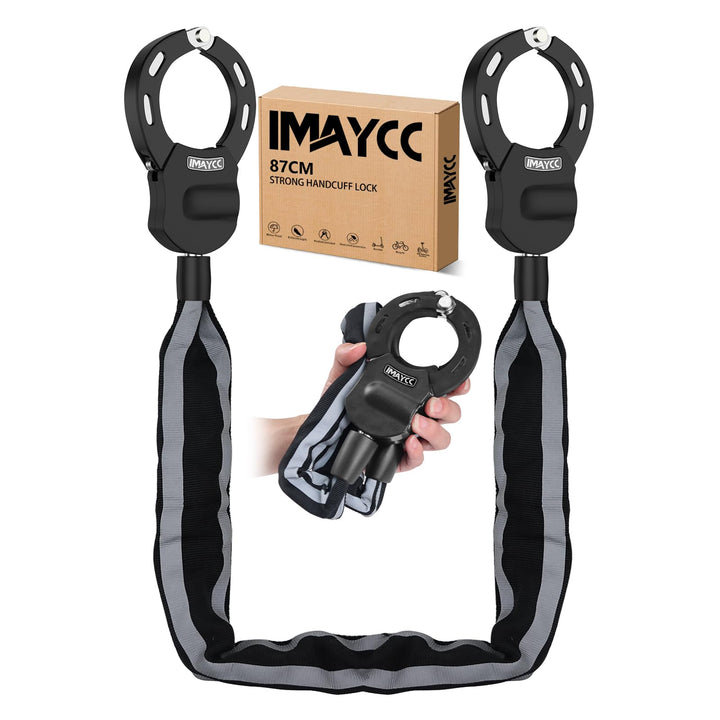 IMAYCC Mini E Scooter Schloss, Tragbarkeit Schloss für E Scooter, Diebstahlschutz Handschellenschlos