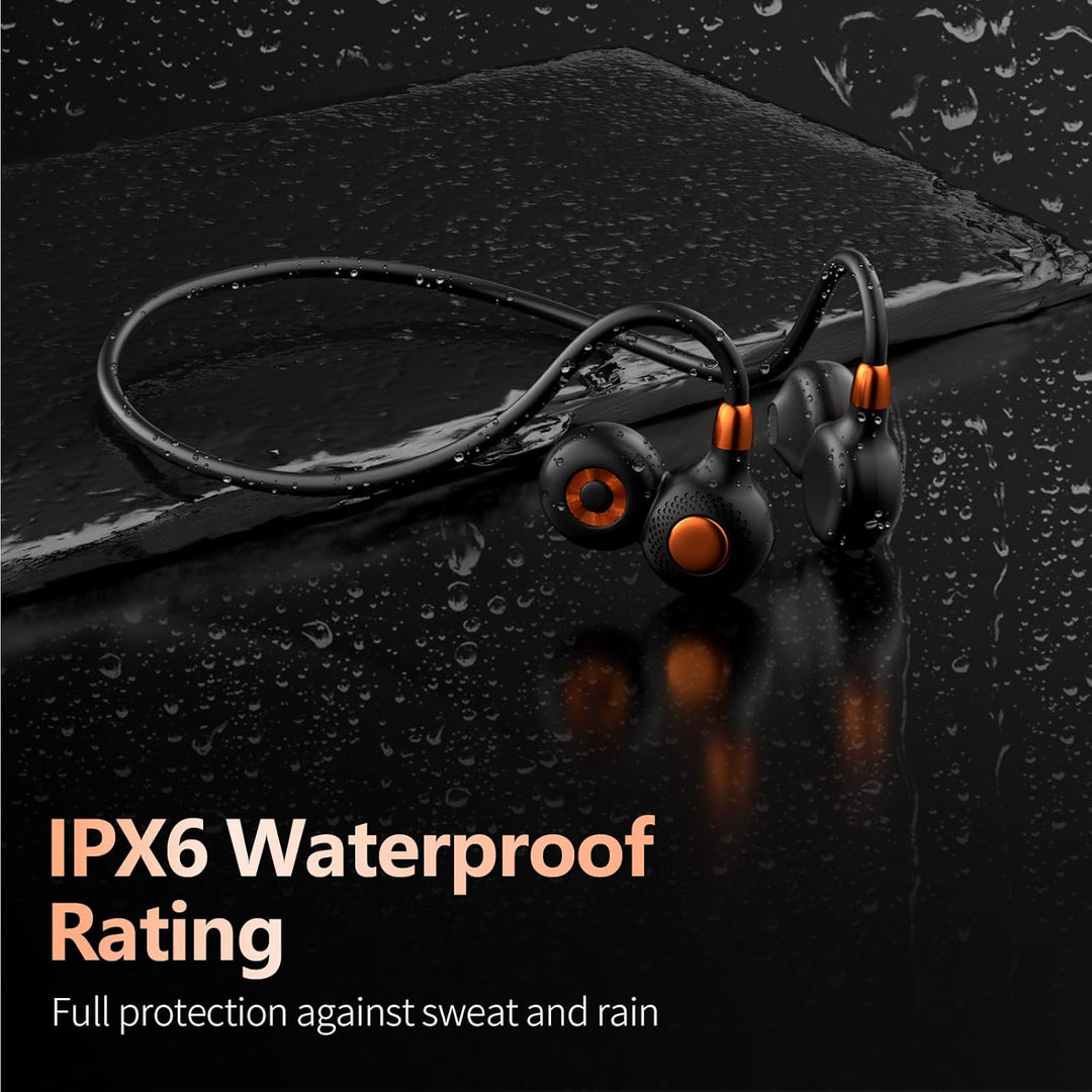 Ortizan Knochenschall Kopfhörer Bluetooth 5.3, Open Ear Bone Conduction Headphones Kabellos, IPX6 wa