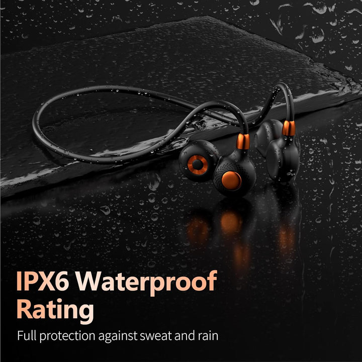 Ortizan Knochenschall Kopfhörer Bluetooth 5.3, Open Ear Bone Conduction Headphones Kabellos, IPX6 wa