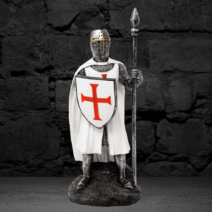 MystiCalls Kreuzritter Weiss/rotes Kreuz mit Speer - Ritter, Ritter Figur, Templer