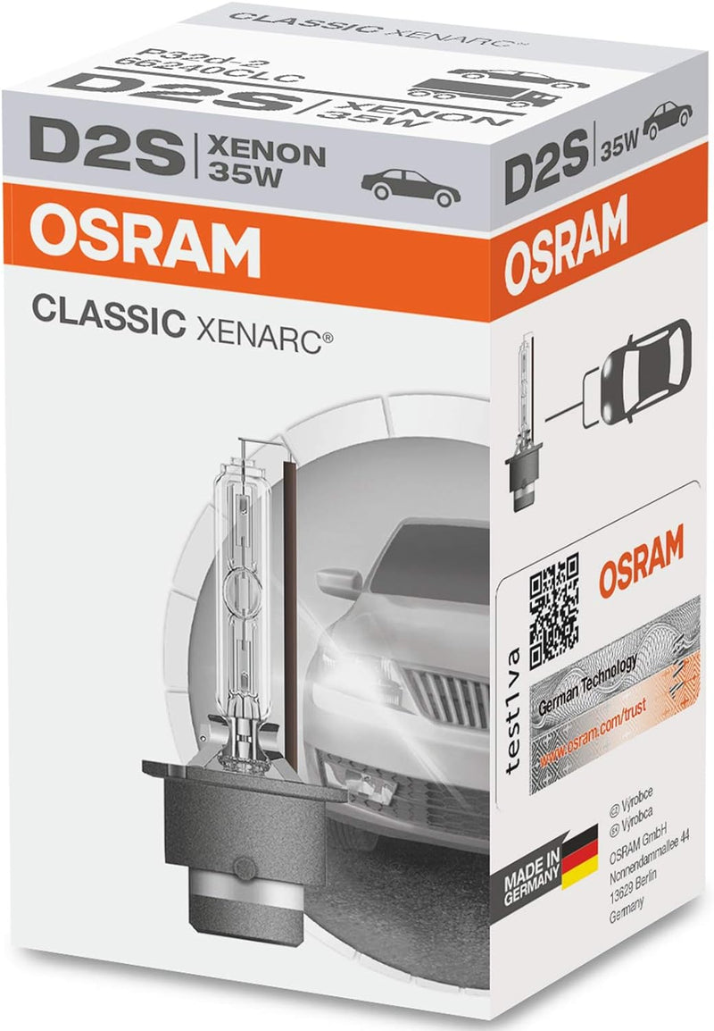 Osram 66240CLC Xenarc Original D2s, Xenon Scheinwerferlampe, 1er Faltschachtel