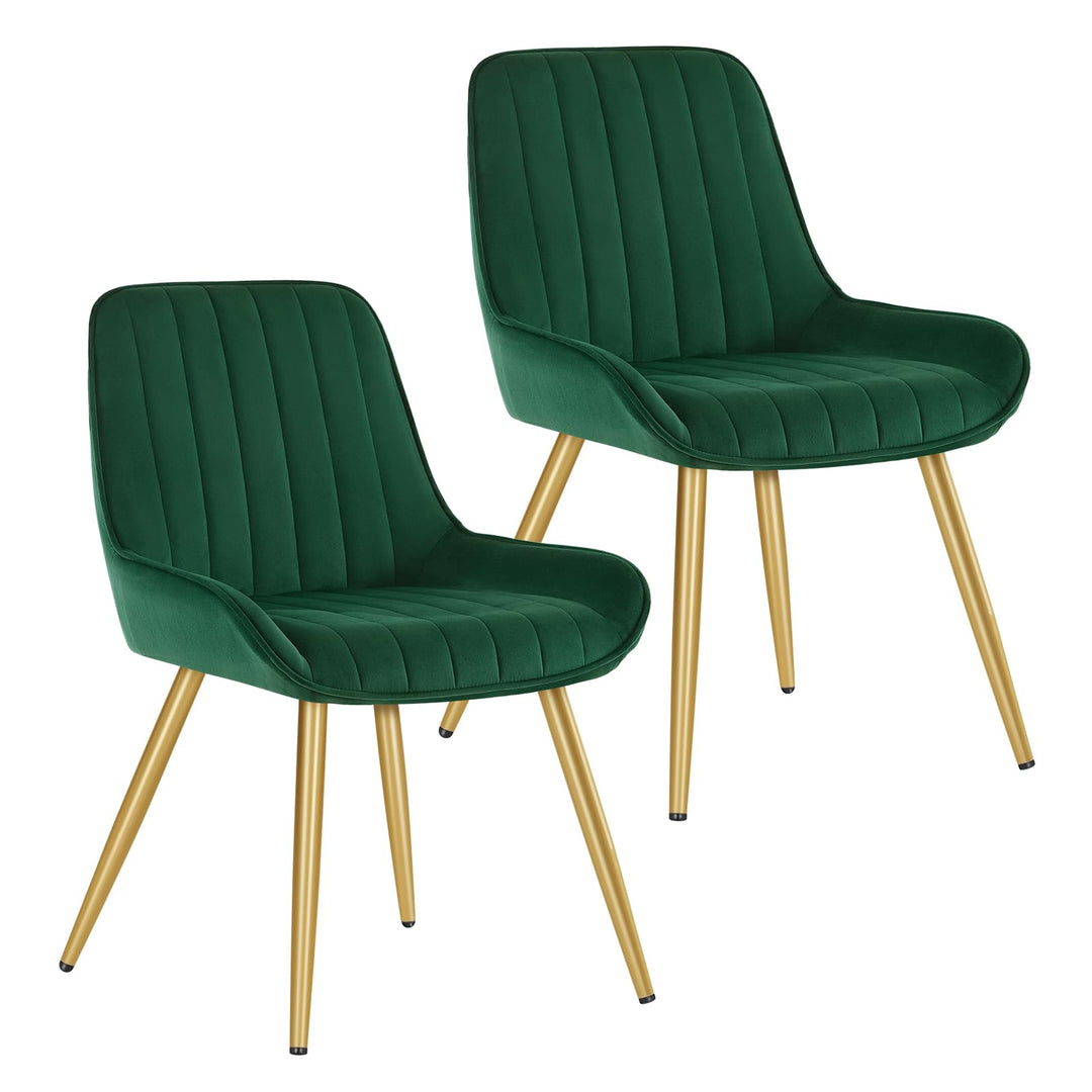 Lestarain 2 Stücke Esszimmerstuhl, Retro Küchenstuhl Wohnzimmerstuhl Sitzfläche Aus Samt Retrostuhl