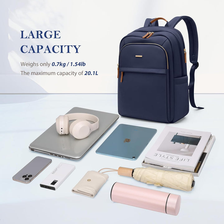 Rucksack Damen für Schule, Laptop Rucksack 16 Zoll, Gross Schultasche Arbeitstasche Lehrertasche Bac