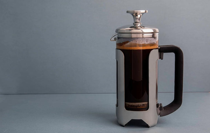 La Cafetière Roma Cafetière aus Edelstahl, 3 Tassen, silberfarben, in Geschenkverpackung, Silber Thr