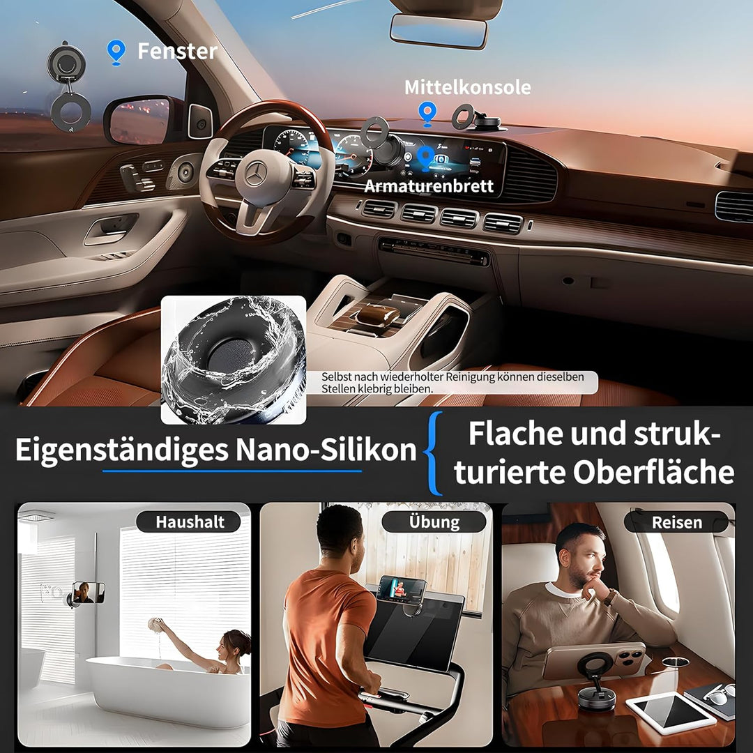 Handyhalterung Auto Für Magsafe,- 360° Drehbar Zusammenklappbar Tragbar Magnetisch Handy Halter,Hand