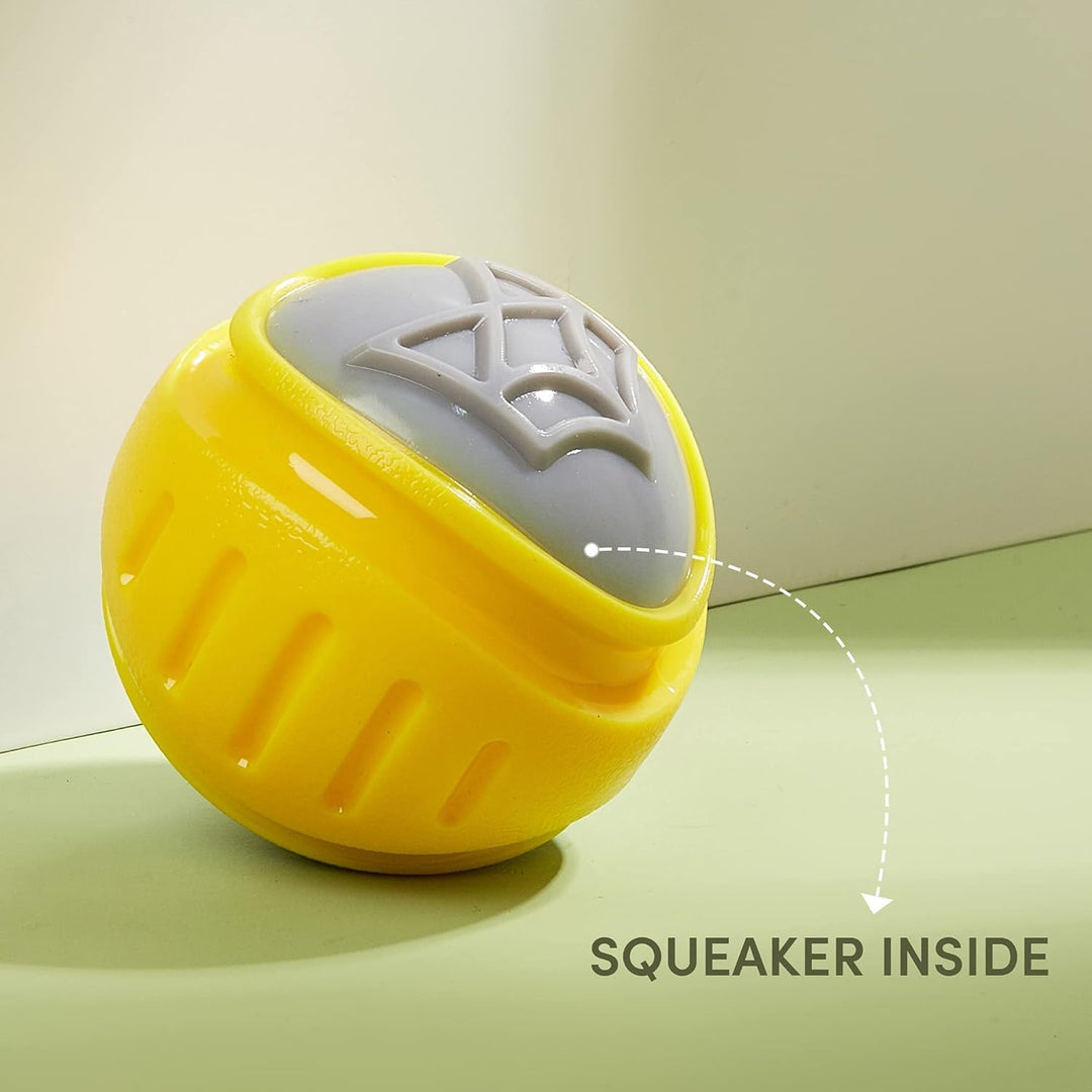 FOFOS Flexy Ball Ultra Bounce Loud Squeaky Dog Toy, gelb ist ein Hundespielzeug, das stundenlangen S