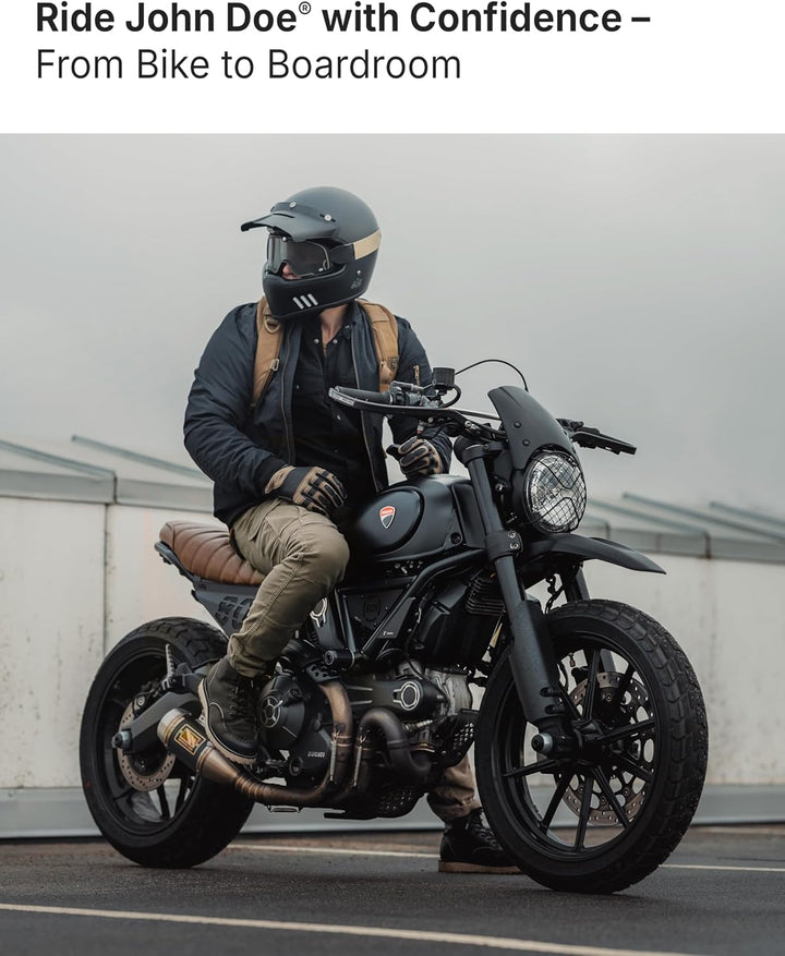 John Doe Defender - Monolayer |CE - Zertifizierung AAA | Motorradhose| Atmungsaktiv | Cargo Hose | H