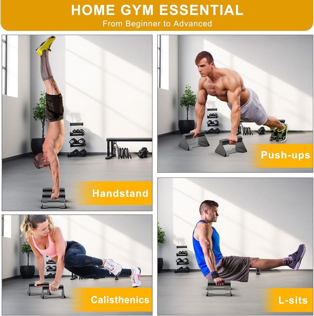 Kipika Liegestützgriffe, Push-up handles, Push-up bars aus Weichem Kunststoff, Krafttrainingsgeräte