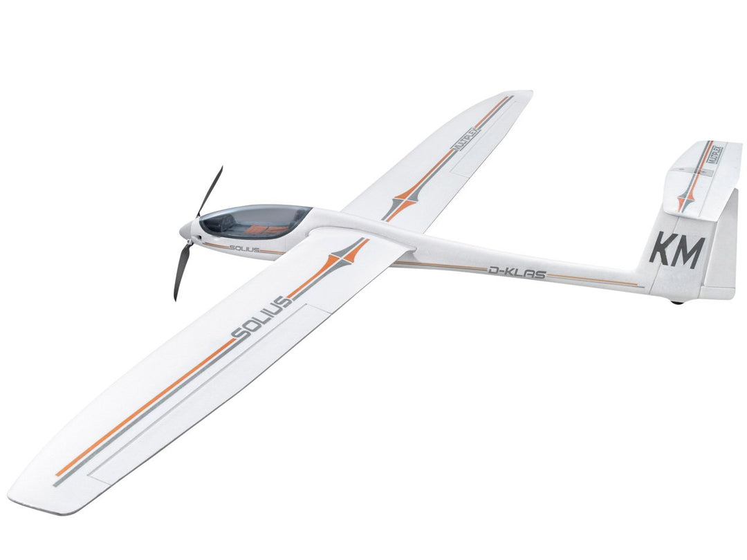 Unbekannt 214264 Solius RC Segelflugmodell Bausatz 2160mm, Weiss, Schwarz