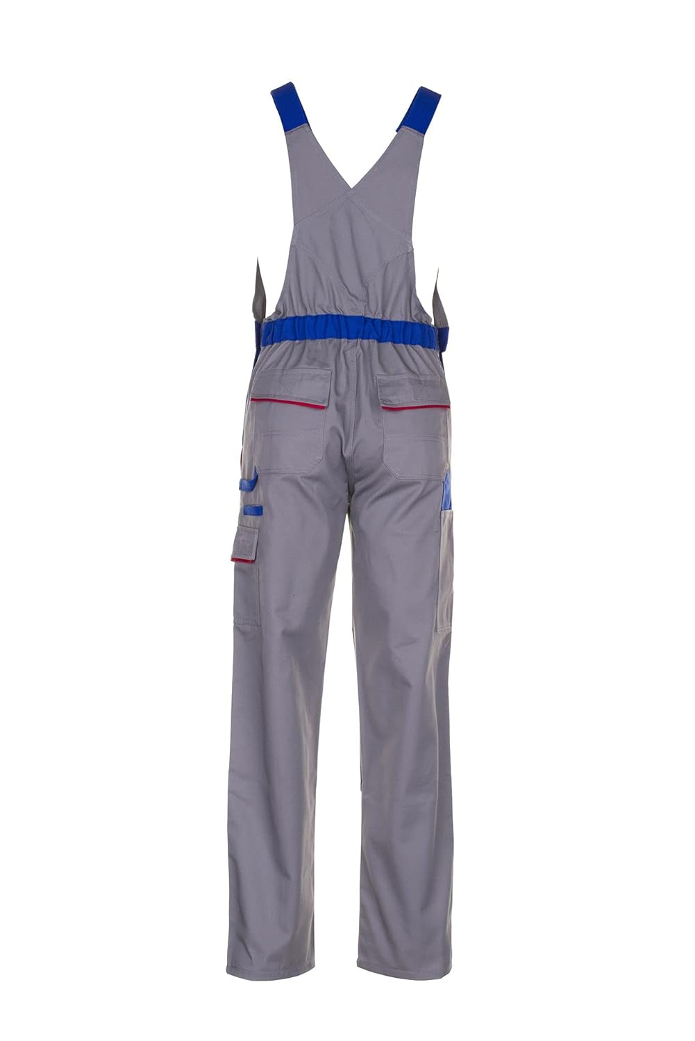 Planam Highline Herren Latzhose Zink Kornblau rot Modell 2333 Grösse 58 zink/kornblau/rot 58, zink/k