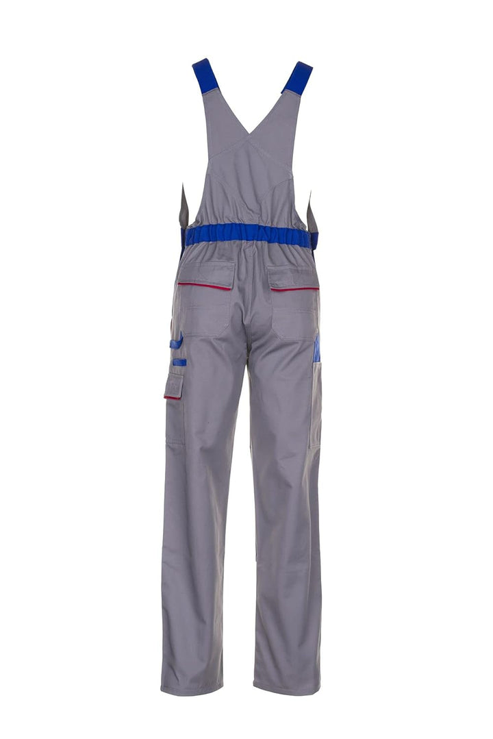 Planam Highline Herren Latzhose Zink Kornblau rot Modell 2333 Grösse 58 zink/kornblau/rot 58, zink/k