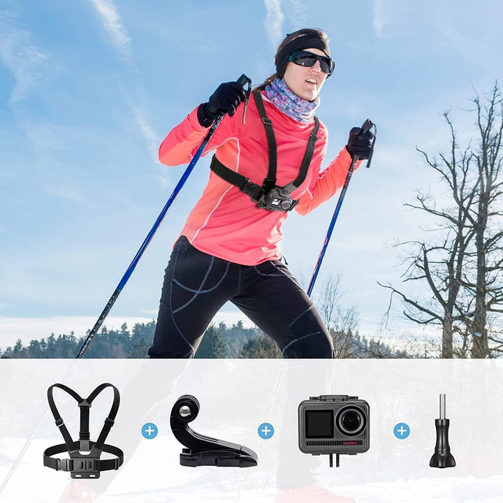 AKASO Action Cam Ski-Kit kompatibel mit EK7000/EK7000 Pro/Brave 4/Brave 4 pro/Brave 7 LE/Brave 7/Bra