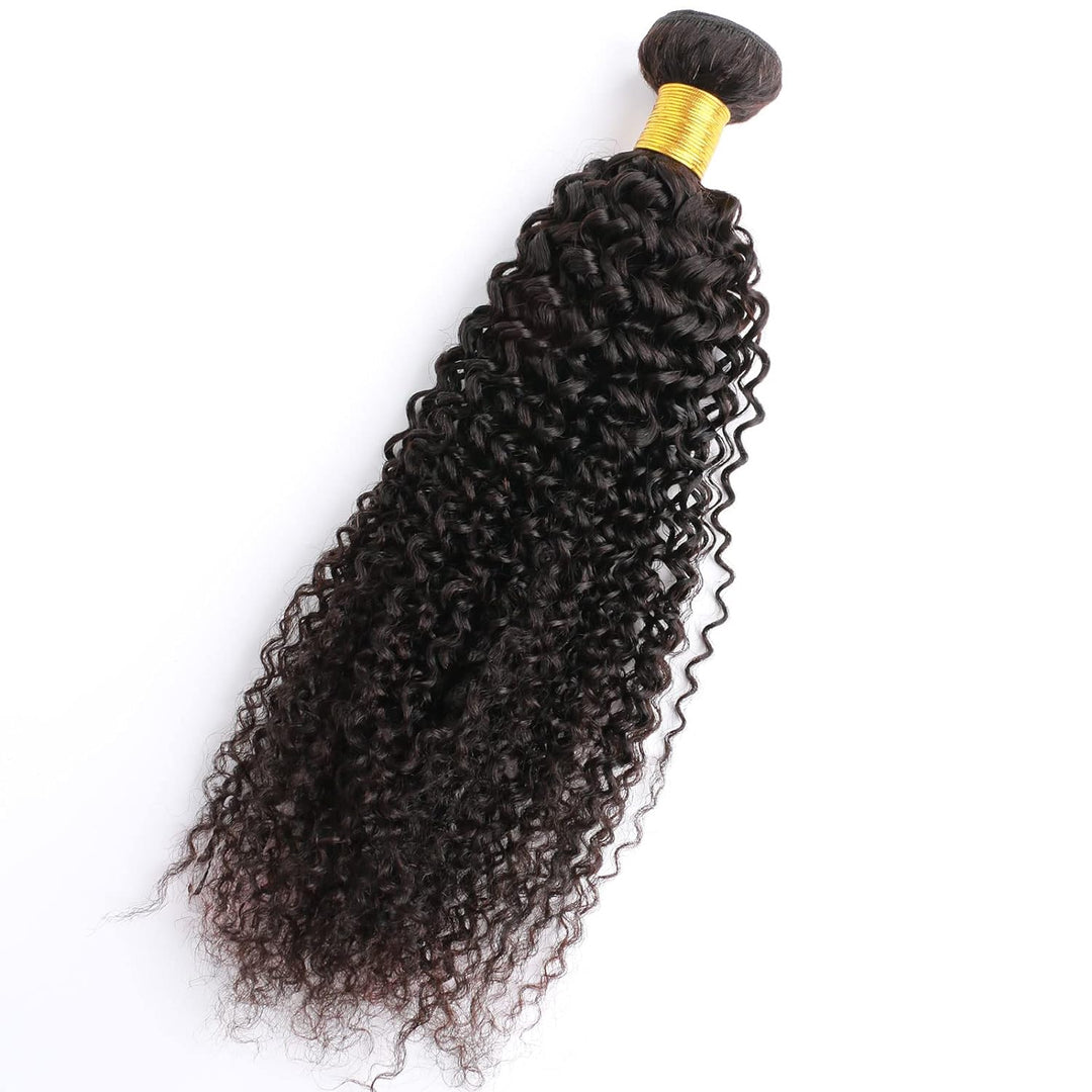 Huarisi Kinky Curly Brasilianisches Haarverlängerungen Tressen, Echthaar Lockig 1 Bundle, Curly Hair