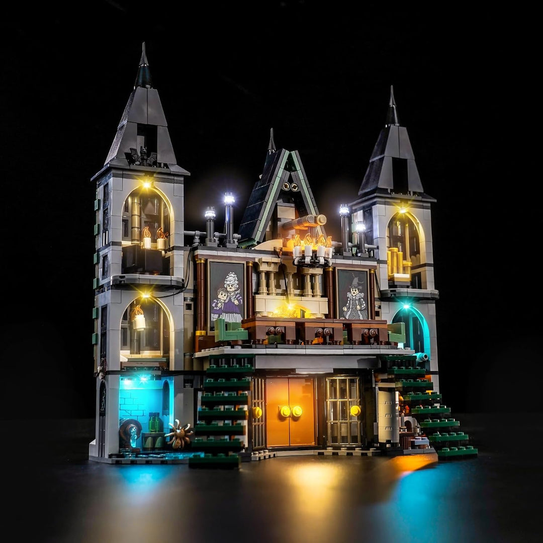 Fernbedienung Licht-Kit Kompatibel mit Lego 76453 Malfoy Manor (Kein Modell), Led Beleuchtungs Set C