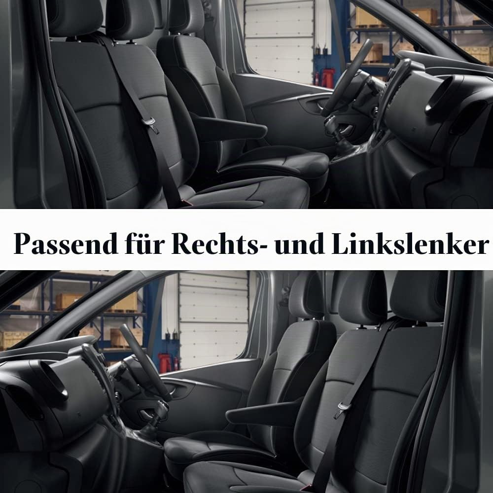 TOYOUN Van-Sitzbezüge, zweifarbig, universell, passend für die meisten Lieferwagen, LKWs, Vordersitz