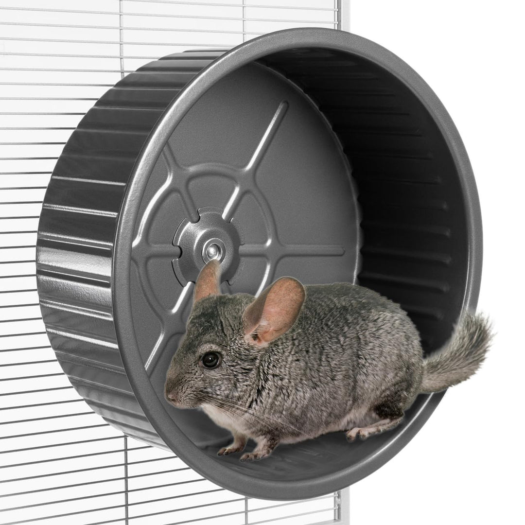 Montana Cages | Artgerechtes Metalllaufrad für Degus und Chinchillas | extra gross mit Ø 38cm