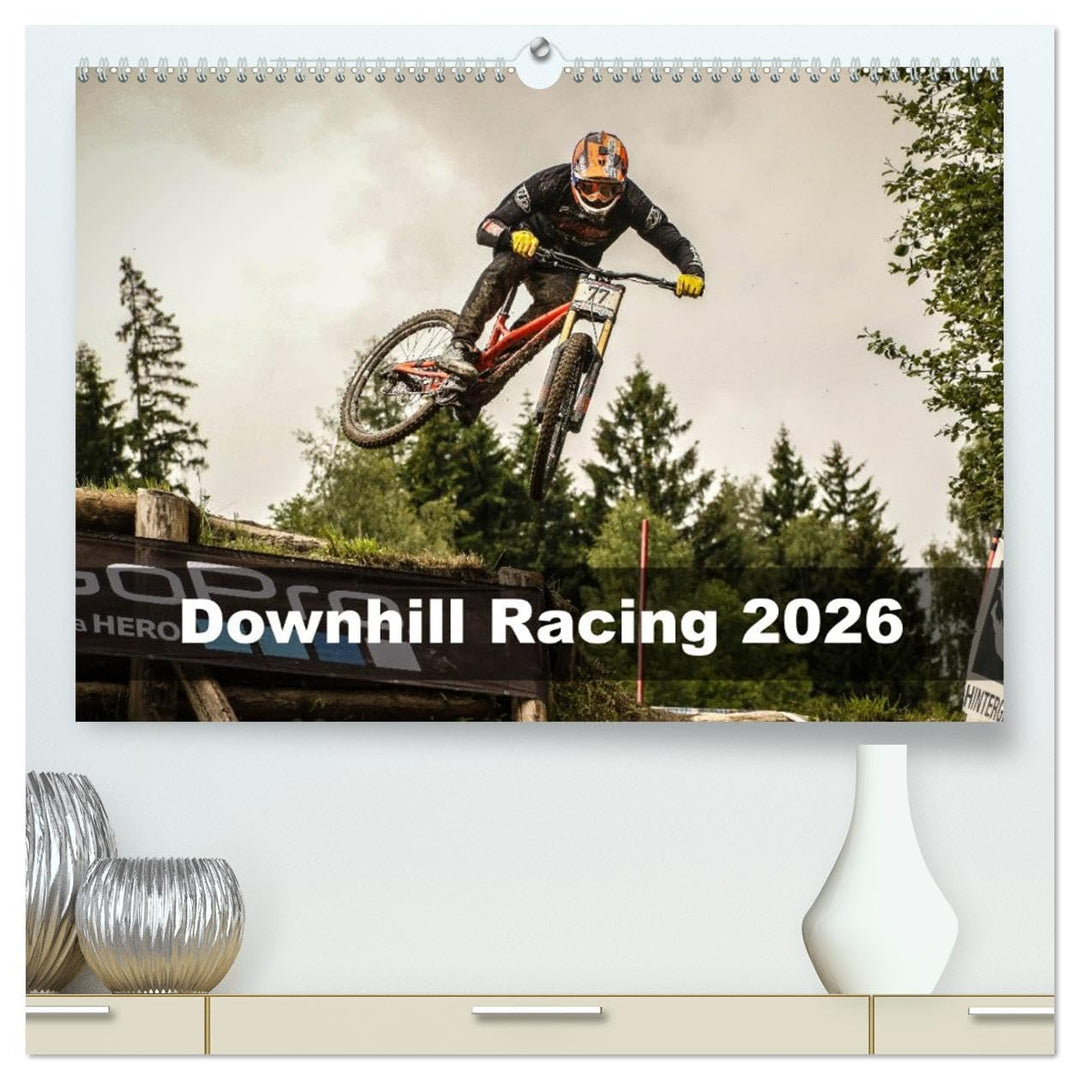 Downhill Racing 2026 (hochwertiger Premium Wandkalender 2026 DIN A2 quer), Kunstdruck in Hochglanz: