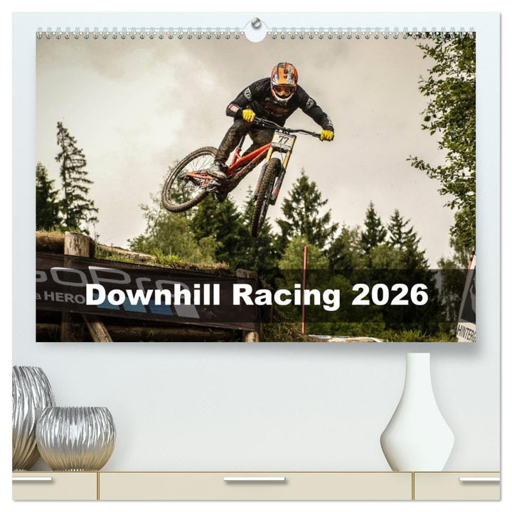 Downhill Racing 2026 (hochwertiger Premium Wandkalender 2026 DIN A2 quer), Kunstdruck in Hochglanz:
