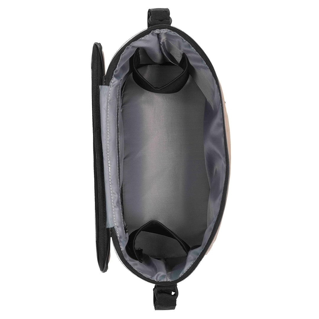 Dooky - Kinderwagen Organizer Deluxe Romantic Leaves Black - Perfekt für Unterwegs - Kinderwagentasc