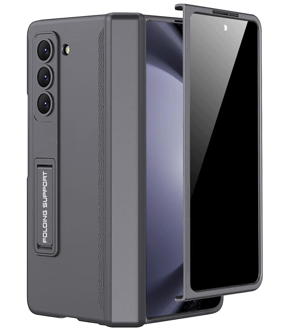 Miimall Kompatibel mit Samsung Galaxy Z Fold 5 Hülle mit Displayschutz Anti-Peeping+Magnetischer Sch