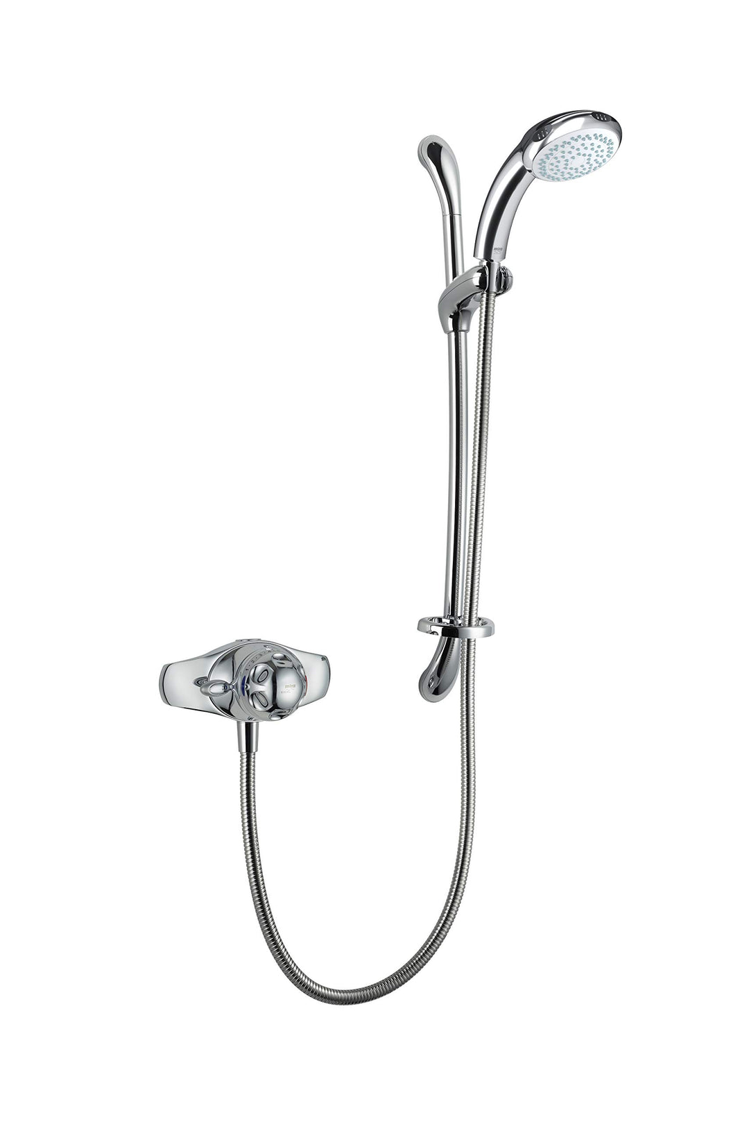 Mira 1.1518.300 Excel Exposed Variable (EV) Mischbatterie Dusche, Chrome Stand Alone Einzelbett, Sta