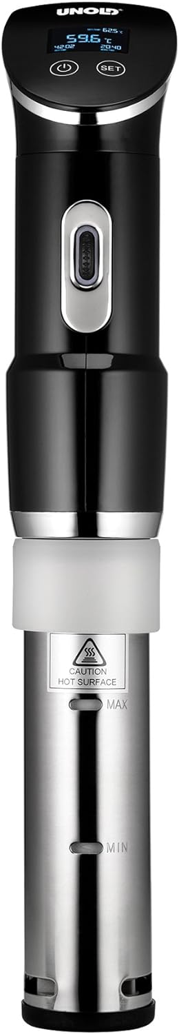 UNOLD 58915 STICK Time Sous Vide Garer für alle Töpfe ab 18 cm Höhe, Temperaturgenauigkeit 0,2°C, ei