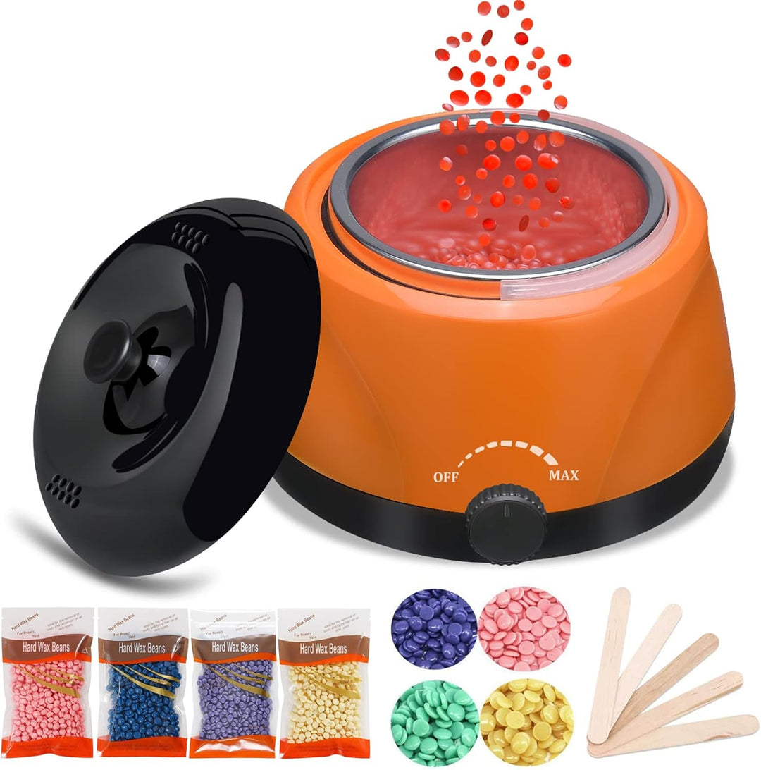 Wachswärmer Wachs Haarentfernung Waxing Set Wax Maschine Wachsmaschine Enthaarung Set Wachsgerät Wac