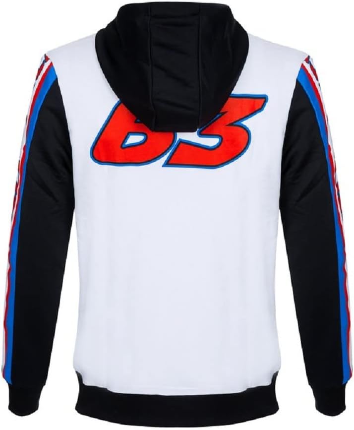 Pecco Herren Bagnaia Fleece (1er Pack) XXL Weiss, XXL Weiß