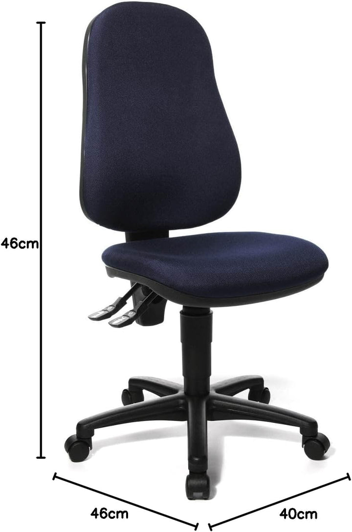 Topstar Bürodrehstuhl, 400 Dunkelblau, Dunkelblau