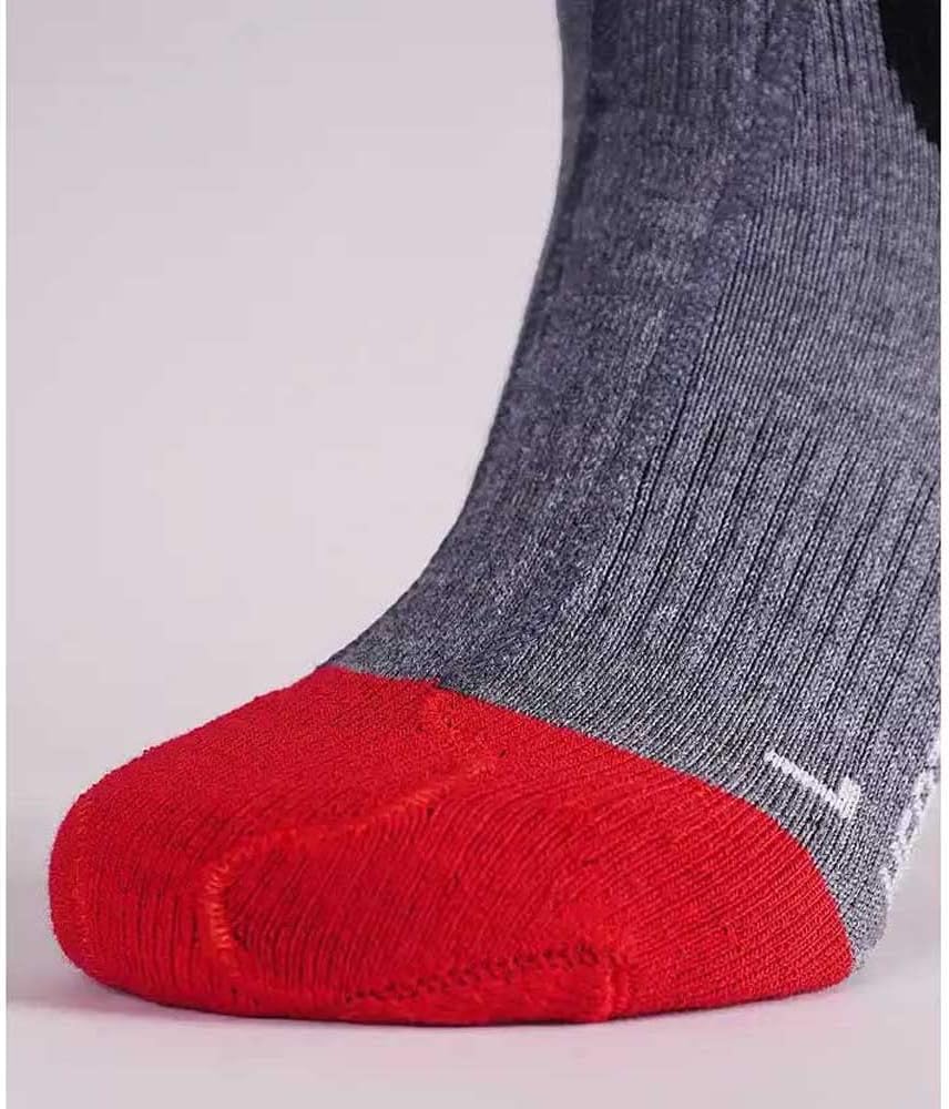 Lenz Unisex Socken 42 10 - Grau/Rot, 42 10 - Grau/Rot