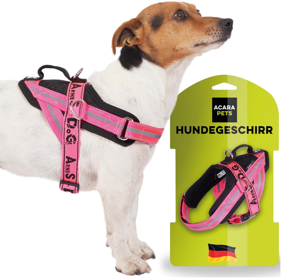 Hundegeschirr mit 3 Metallösen zur Befestigung Ihrer Brust oder Ihres Brustgurts, um Ihren Hals Nich
