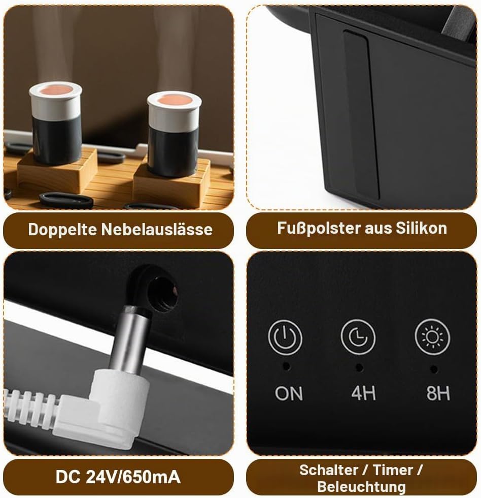 Aroma Luftbefeuchter, Simulierter Schiffsbefeuchter, Quallennebel Aromadiffusor, Schiffsmodell, Arom