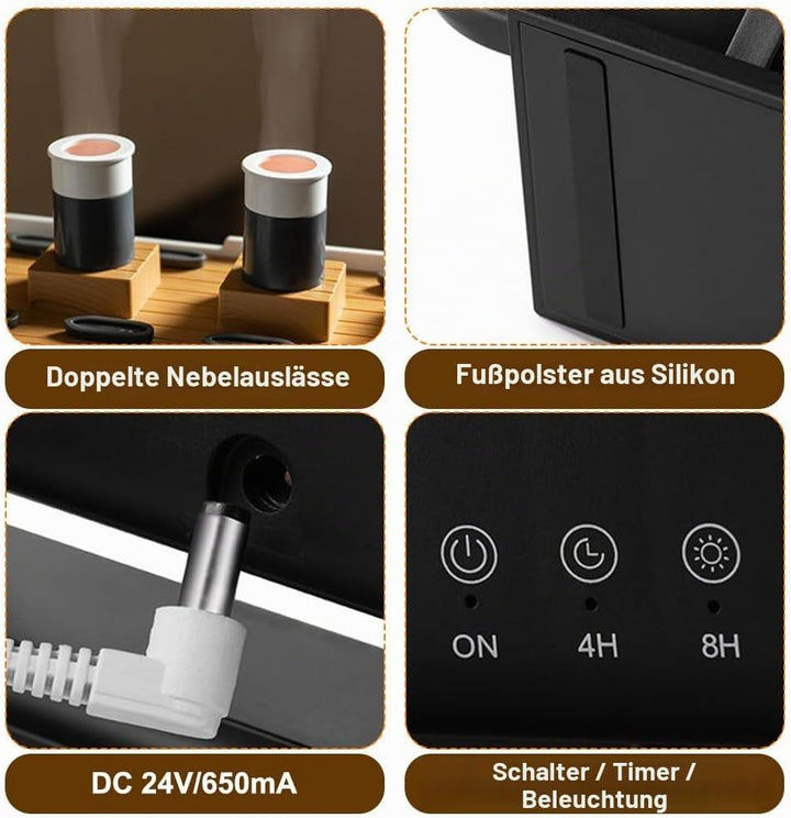 Aroma Luftbefeuchter, Simulierter Schiffsbefeuchter, Quallennebel Aromadiffusor, Schiffsmodell, Arom