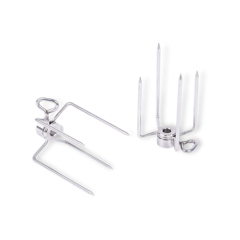 MOESTA-BBQ 10090 Spiessgabeln 2er Set für Moesta Rotisserie Dreh- und Bratspiess