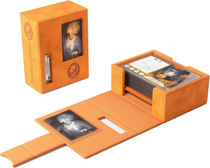 Gamegenic, Arkham Horror Investigator Deck Tome Seeker - Orange, Orange