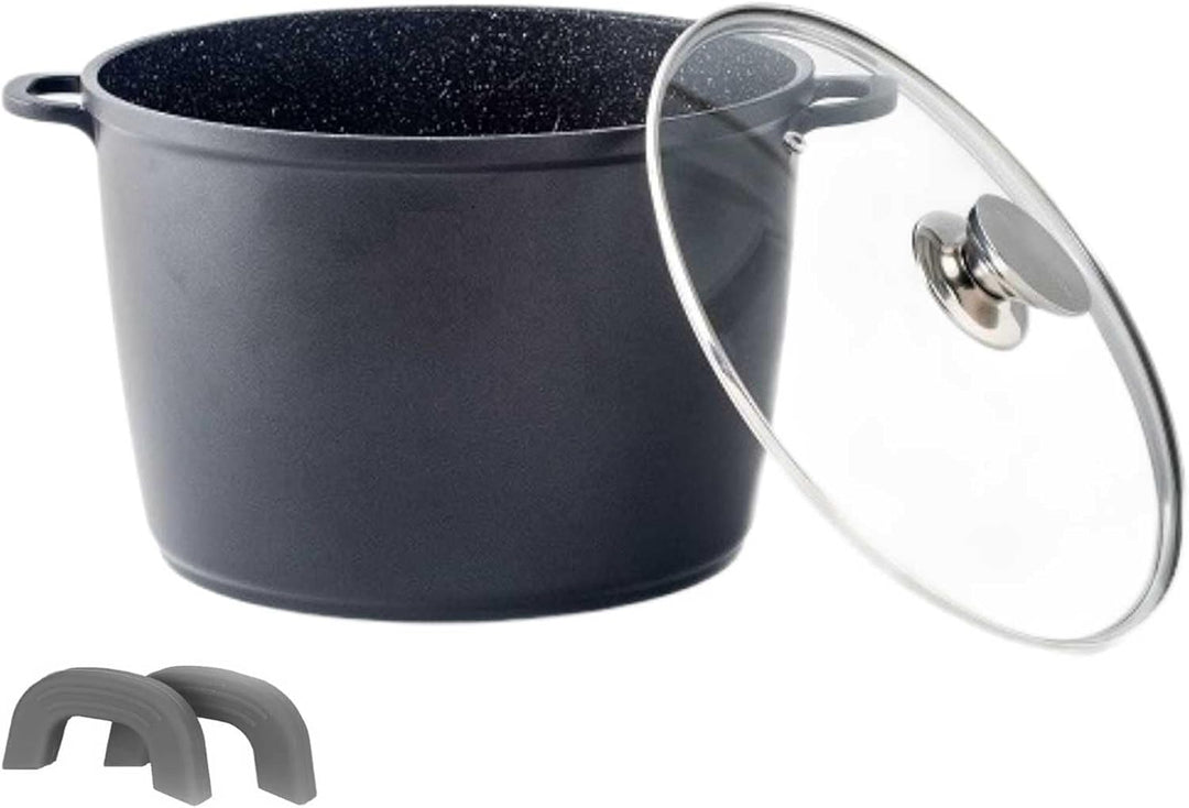 Kochtopf 6 L Suppentopf 24 cm Aluminiumguss Fleischtopf Antihaft Milchtopf Pastatopf Gemüsetopf Schm