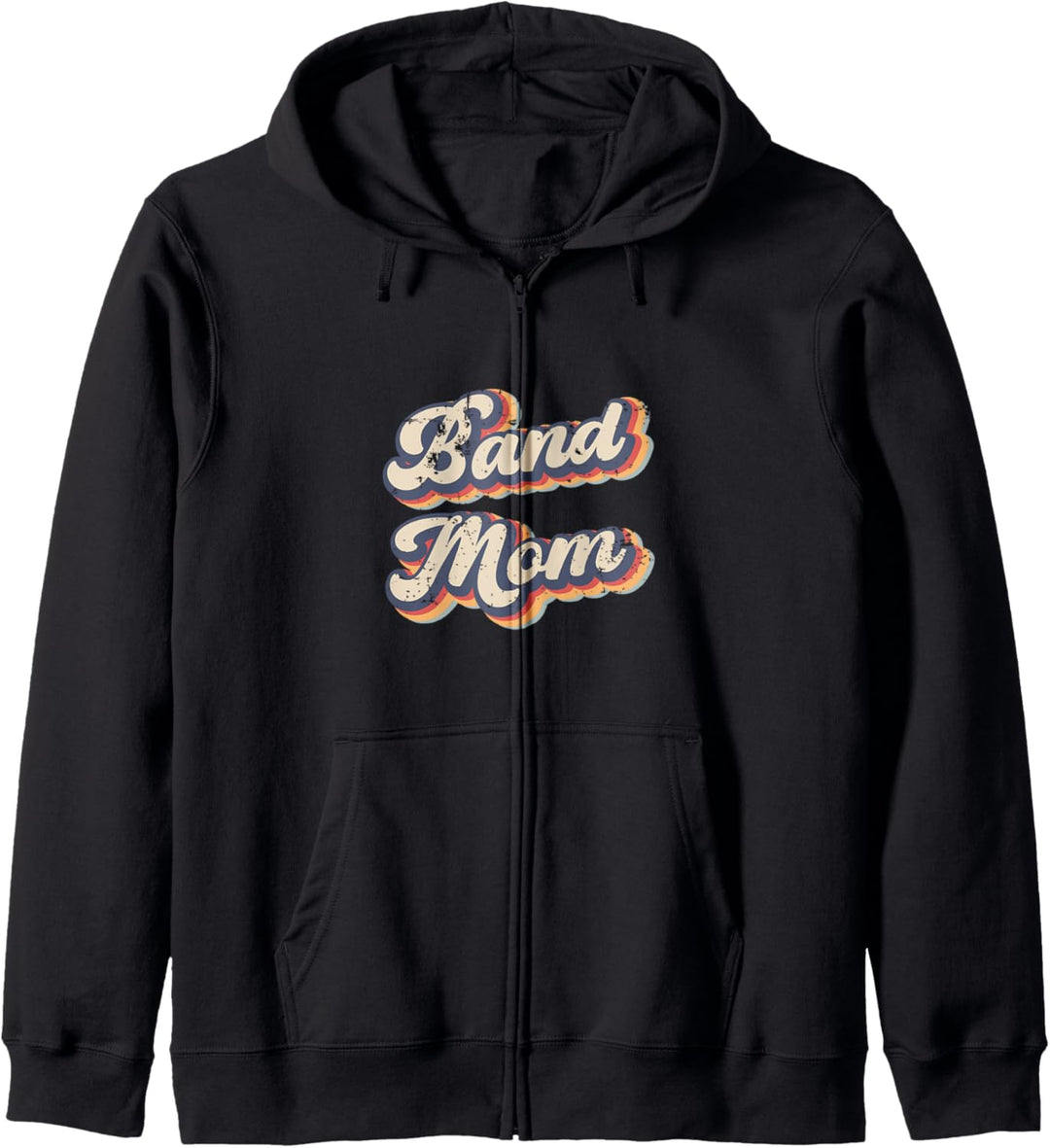 Band Mom Marching Band Vintage Rainbow Kapuzenjacke