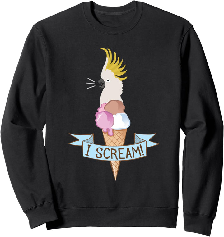 Kakadu-Eis-Papagei mit Schwefelhaube Sweatshirt