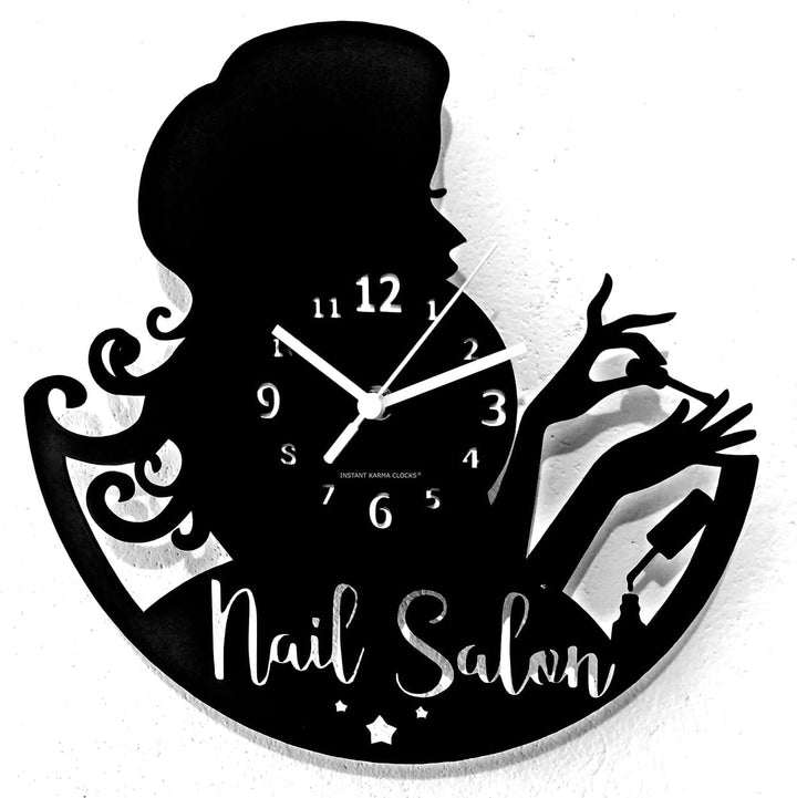 Instant Karma Clocks Orologio da Parete Bellezza Estetista Negozio Manicure Smalto Unghie Maniküre ➤