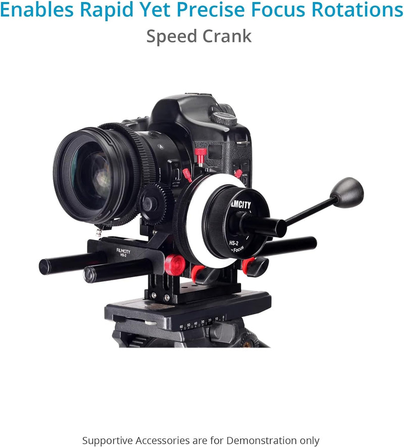FILMCITY HS-2 Professional Hi-Grade folgen Fokus Mit A / B hart halt, flexibler Gang Gürtel & Geschw
