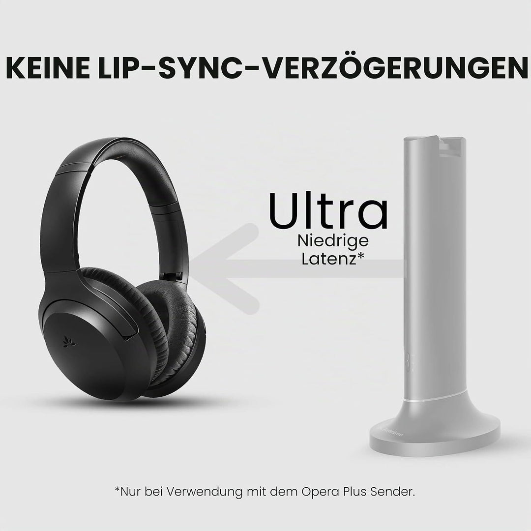 Avantree AS90K – Zusatz-Kopfhörer für Opera Plus TV-Set – NICHT kompatibel mit Opera, keine Ladestat