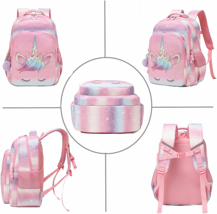 Jumpopack Schulrucksack Mädchen Rucksack Kinderrucksack Schule Mädchen Schultasche Einhorn Schulranz